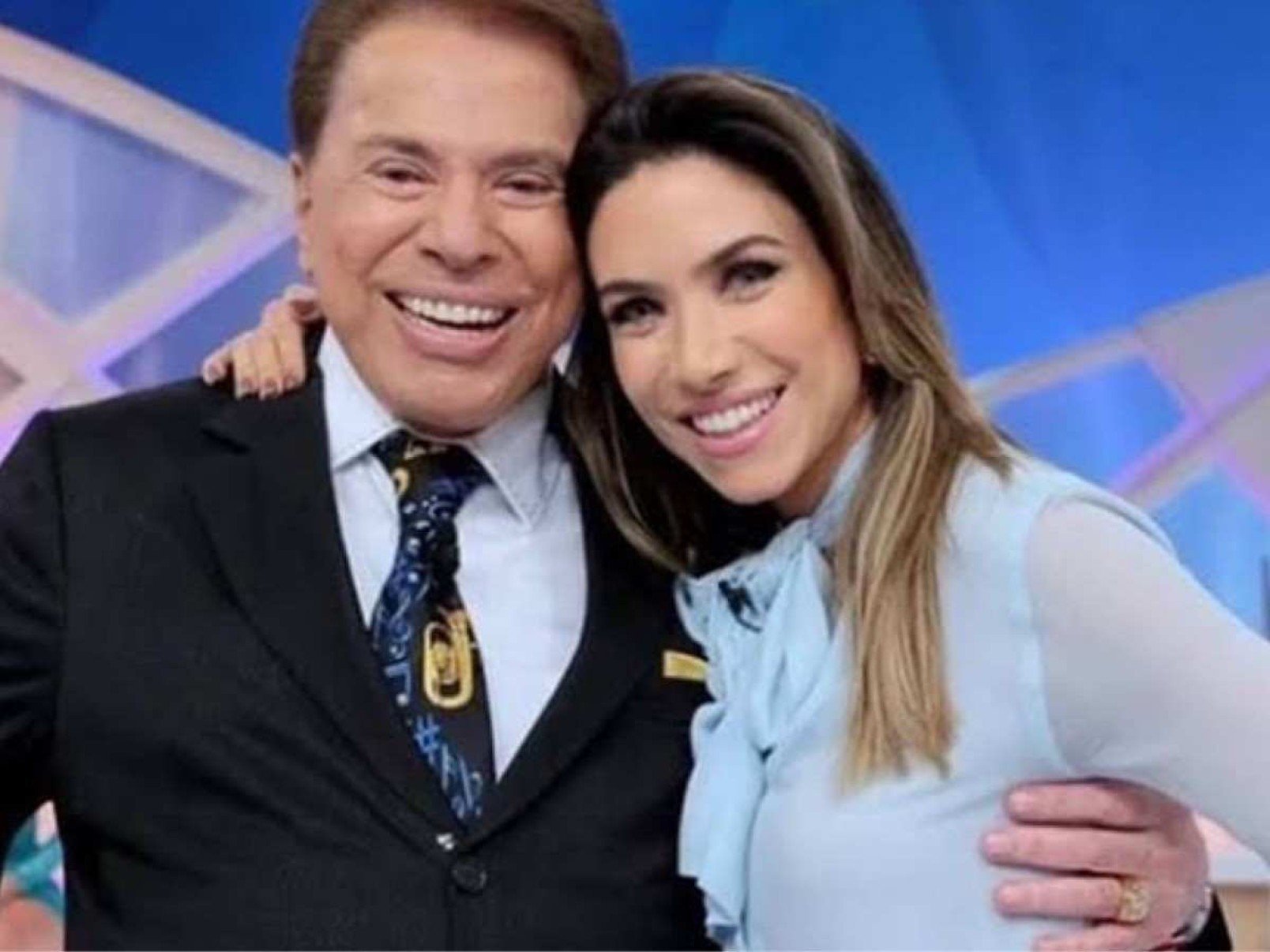 Silvio Santos e Patrícia Abravanel 