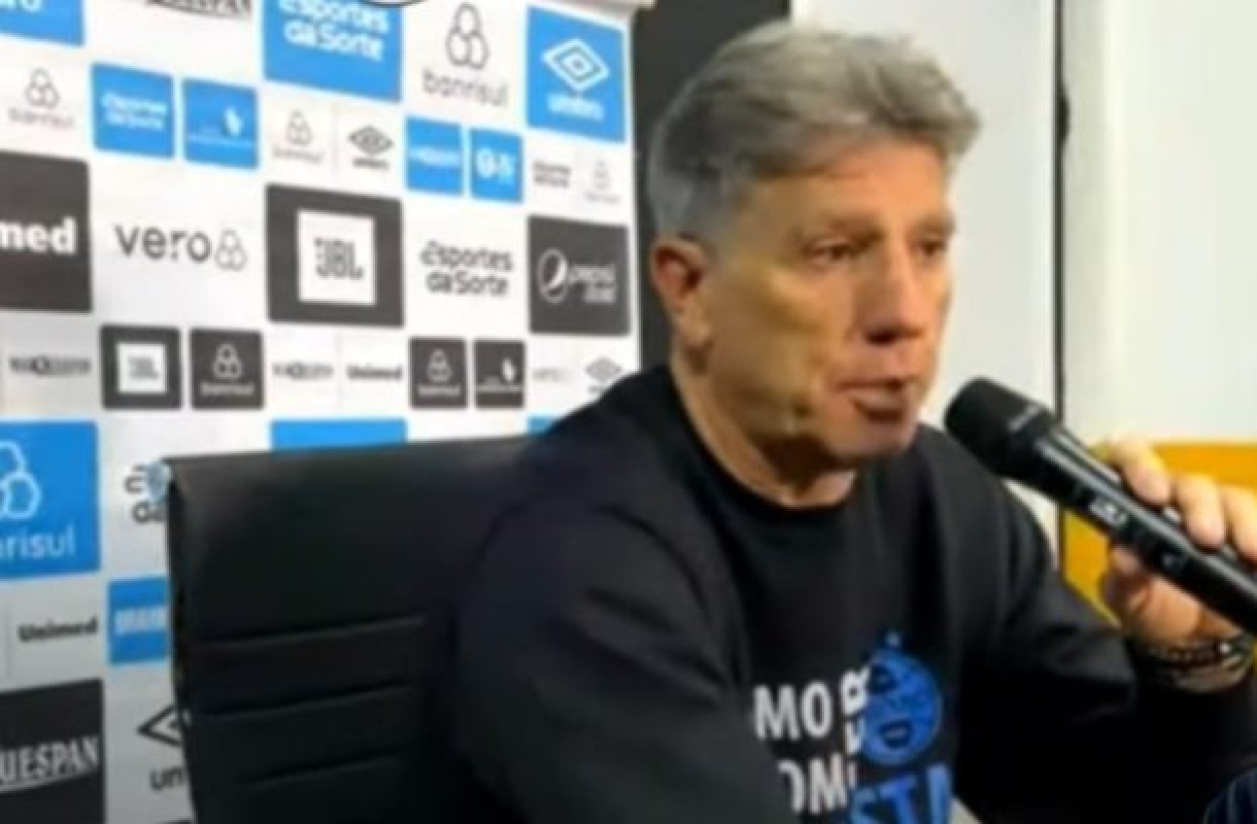 Renato enaltece recuperação do Grêmio no Brasileirão -  (crédito: Foto: Reprodução de vídeo)