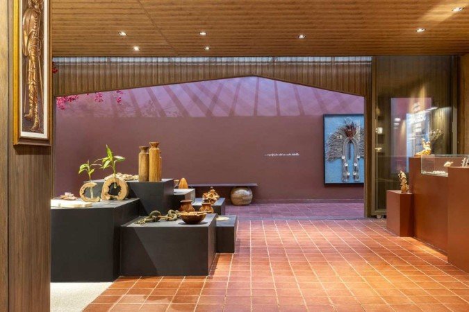 Victor e Marina adotaram uma paleta de tons terrosos no espaço