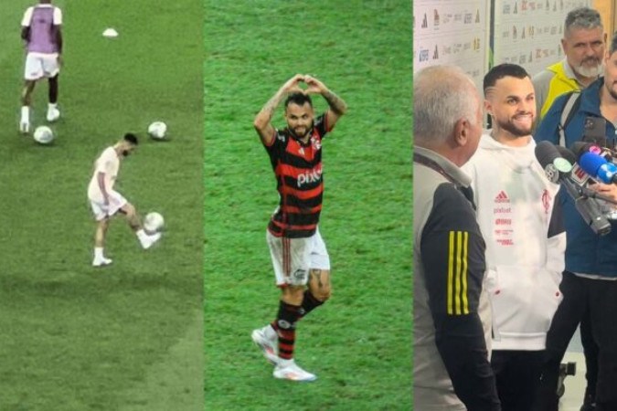 Michael em seu retorno ao Flamengo -  (crédito: Fotos: Lucas Bayer / Jogada10)