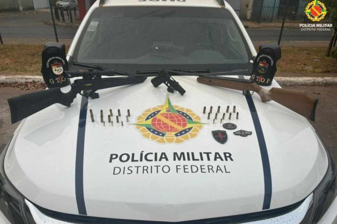 Polícia apreende duas armas após disparos em via pública do Itapoã
 -  (crédito: PMDF)