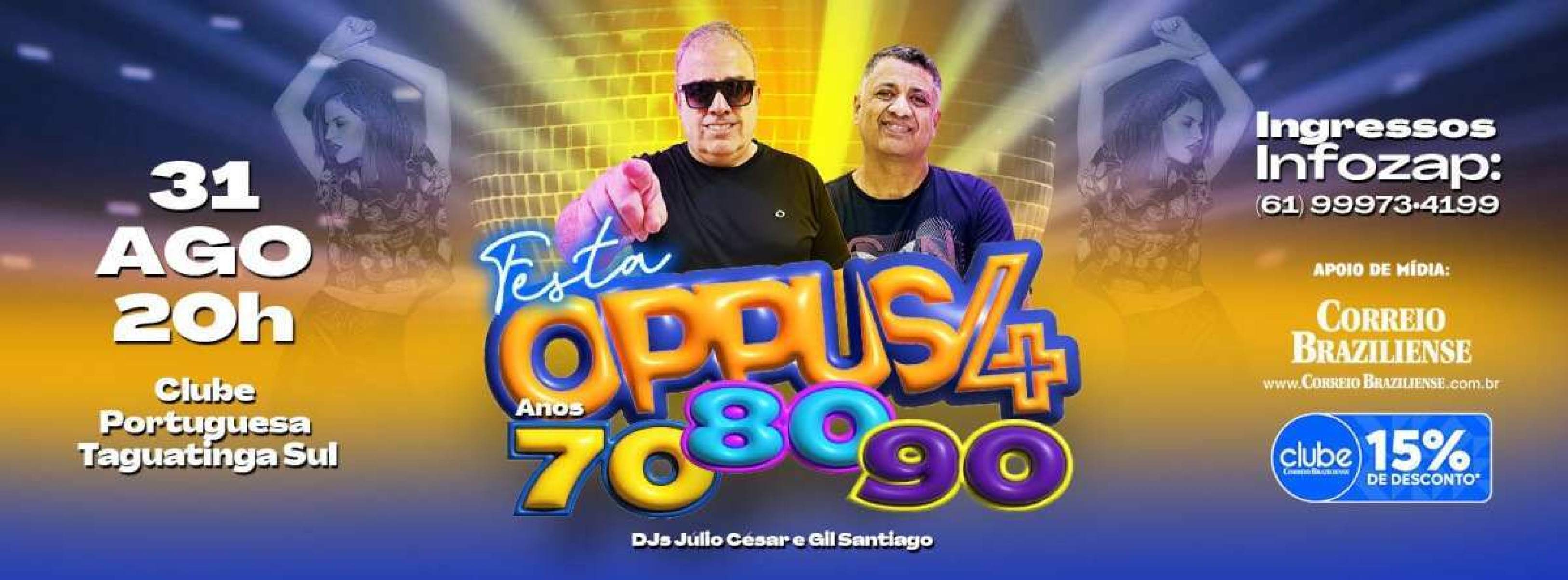 Quarta edição da festa Oppus traz os DJs Julio Cesar e Gil Santiago