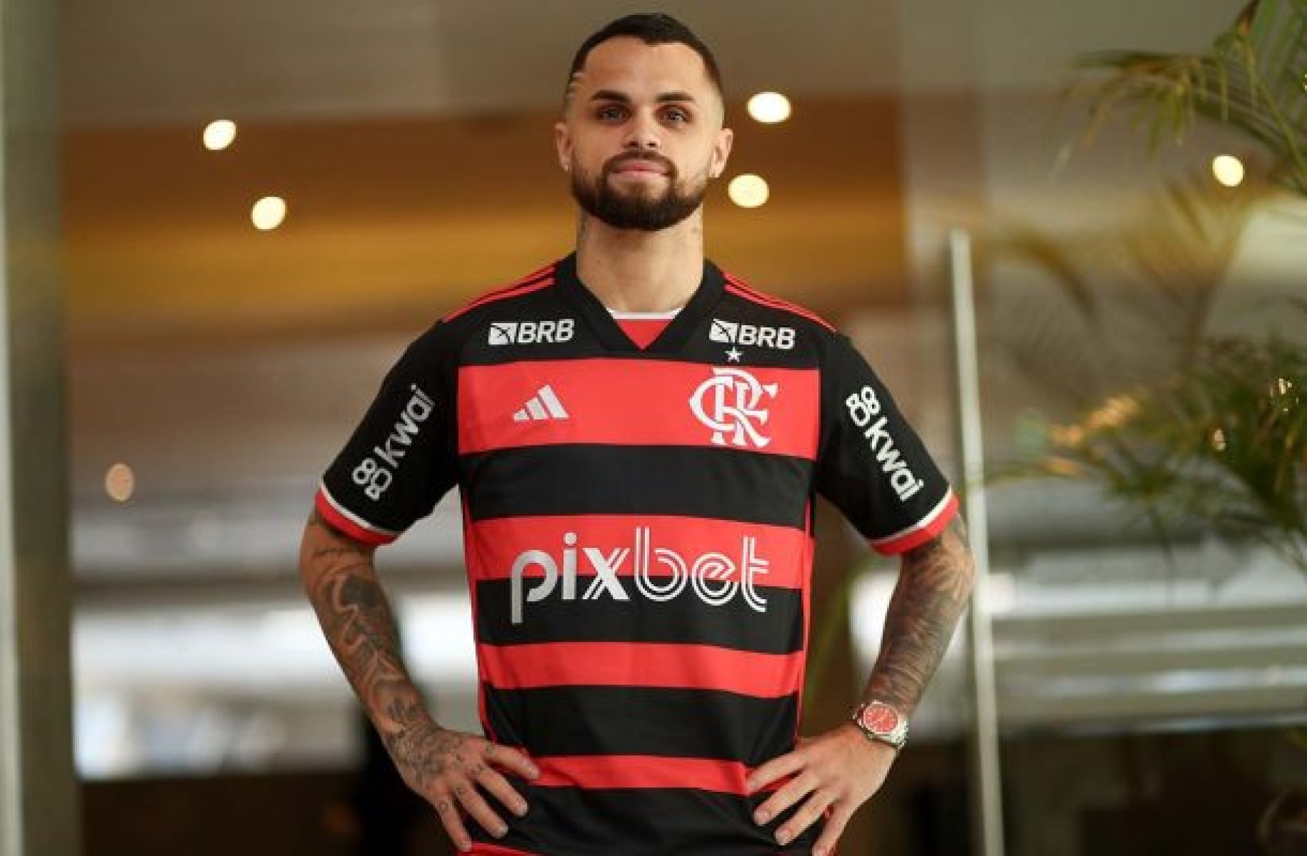 Michael novo jogador do Flamengo -  (crédito:  Foto: Gilvan de Souza / CRF)