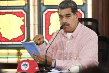 O governo Maduro acusa o governo brasileiro de ter feito declarações 'intervencionistas e grosseiras' -  (crédito: Presidência da Venezuela/AFP)