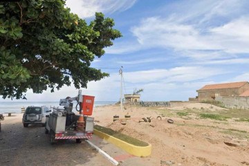 Atafona, distrito do município de São João da Barra (RJ)  -  (crédito: Reprodução/Google Street View)