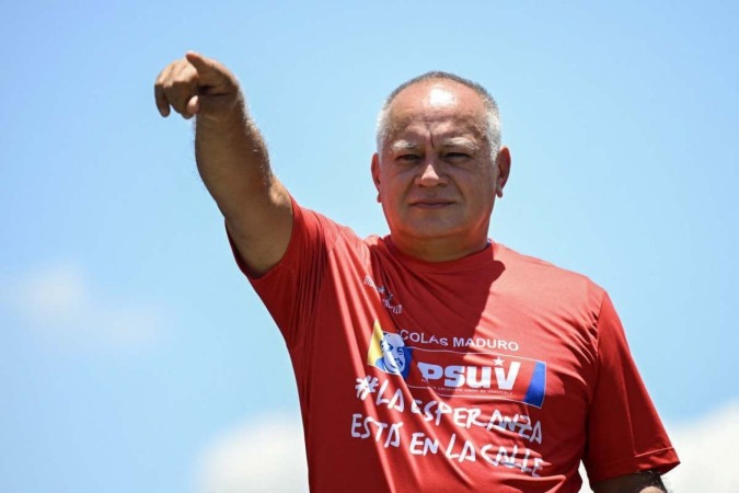 Diosdado Cabello: lealdade canina ao regime e mão-de-ferro contra protestos de rua  -  (crédito: Raul Arboleda/AFP)