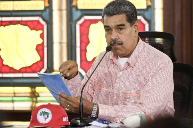 PT reconhece vitória de Maduro em resolução do Foro de São Paulo -  (crédito: Presidência da Venezuela/AFP)