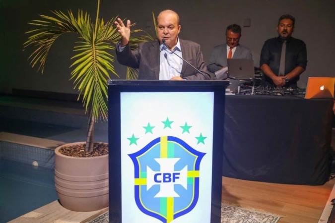 Em apresentação da nova composição do STJD, governador Ibaneis Rocha destaca fortalecimento do segmento esportivo do DF -  (crédito:  JOEL RODRIGUES/Agencia Brasília)