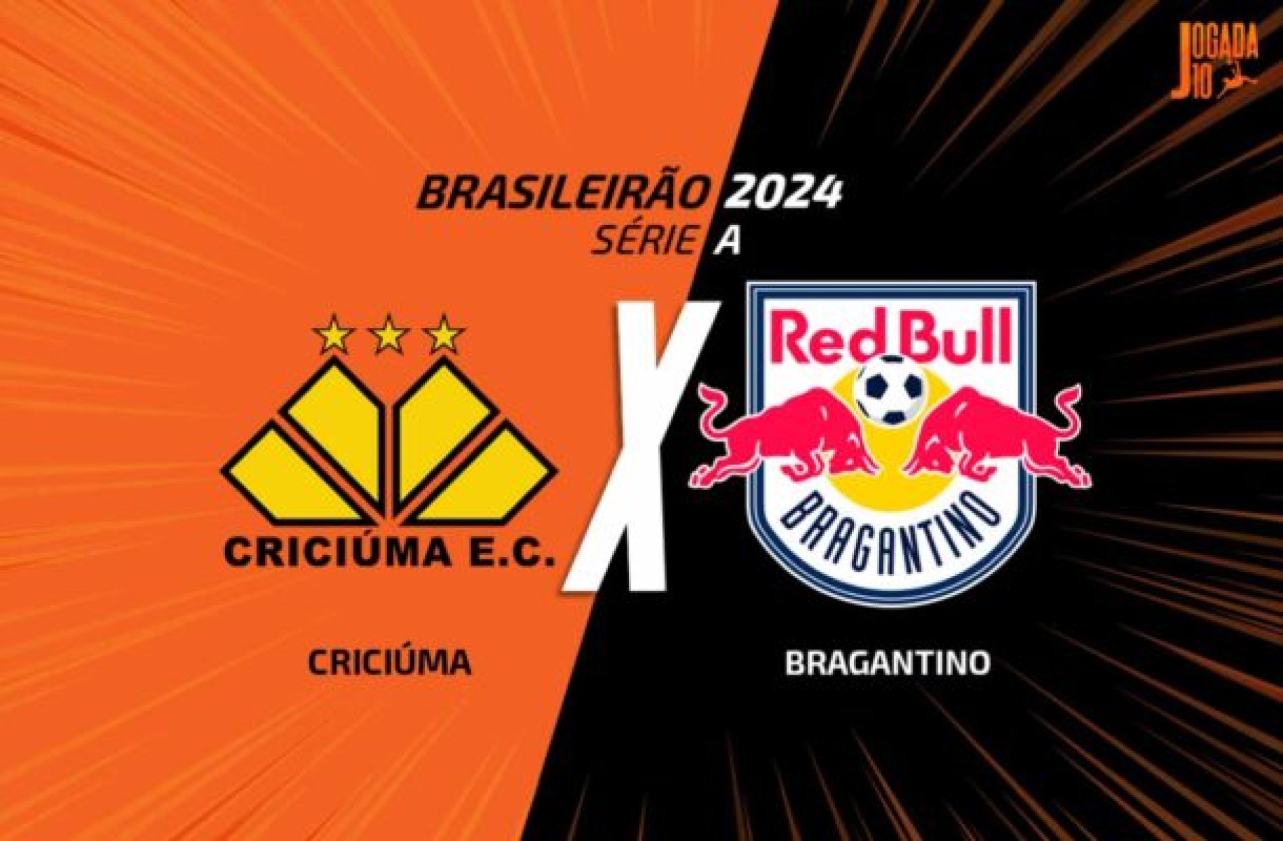 Criciúma e Red Bull Bragantino disputam jogo atrasado da 19ª rodada do Brasileirão -  (crédito: Foto: Divulgação/Jogada 10)