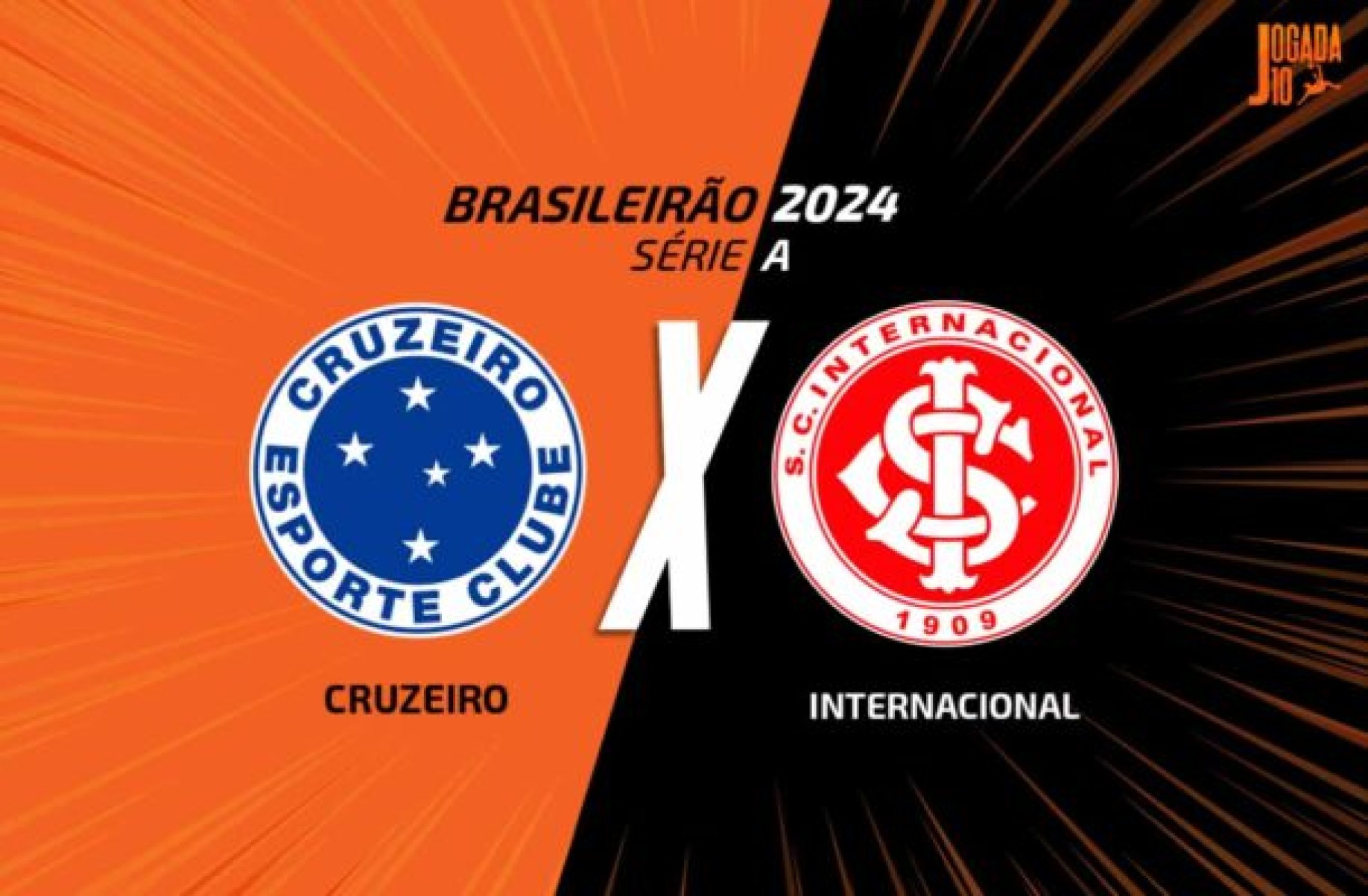 Internacional e Cruzeiro voltam a se enfrentar em jogo atrasado da quinta rodada, três dias depois de embate pelo returno -  (crédito: Foto: Arte/Jogada10)