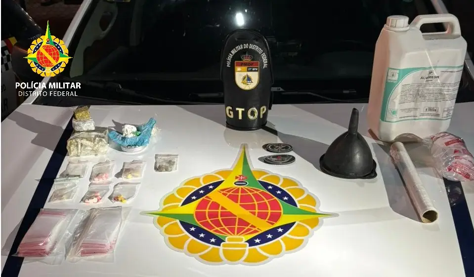 Traficante é preso com maconha e ecstasy no Recanto das Emas