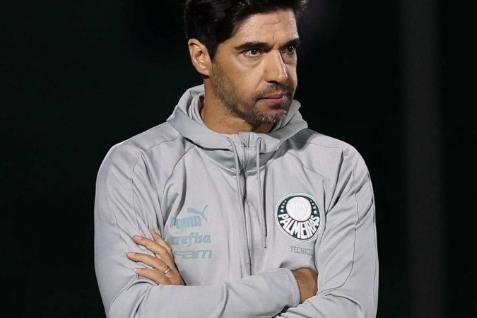 Abel Ferreira acumula derrotas nas ações movidas contra o jornalista por comentários feito em 2022 sobre Gabriel Veron -  (crédito: Cesar Greco/Palmeiras)