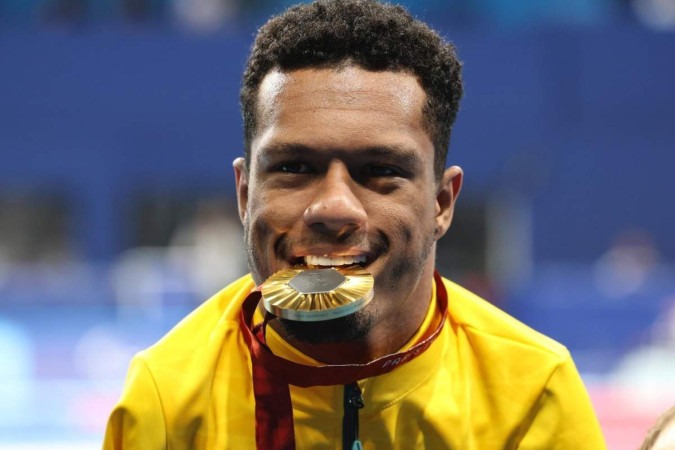 Gabrielzinho agora ostenta quatro medalhas paralímpicas: três outros e uma prata -  (crédito: Alexandre Schneider/CPB)