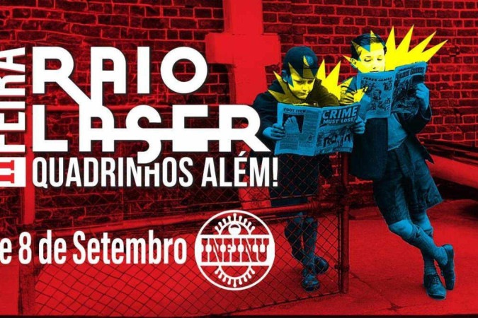 2ª Feira Raio Laser - Quadrinhos Além! será nos dias 7 e 8 de setembro -  (crédito: Divulgação )