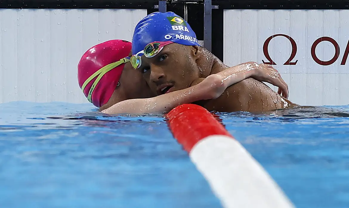 Nadador Gabriel Araújo conquista 1º ouro do Brasil na Paralimpíada -  (crédito: EBC)