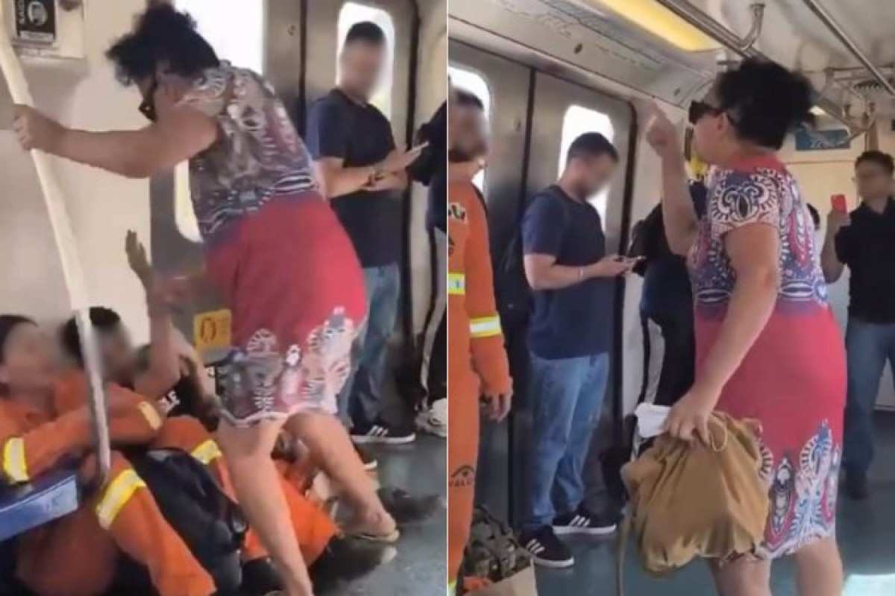 Mulher agride gari em vagão no Metrô-DF; veja vídeo