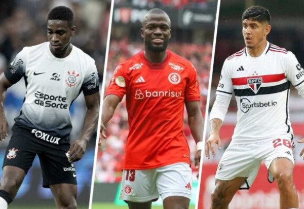 Foto: Rodrigo Coca / Ag. Corinthians; Ricardo Duarte / Internacional; Miguel Schincariol / São Paulo