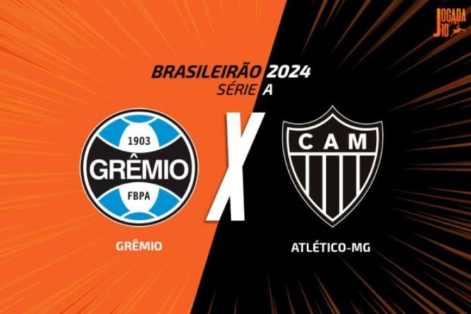 Grêmio x Atlético-MG -  (crédito: Foto:  Arte Jogada10)