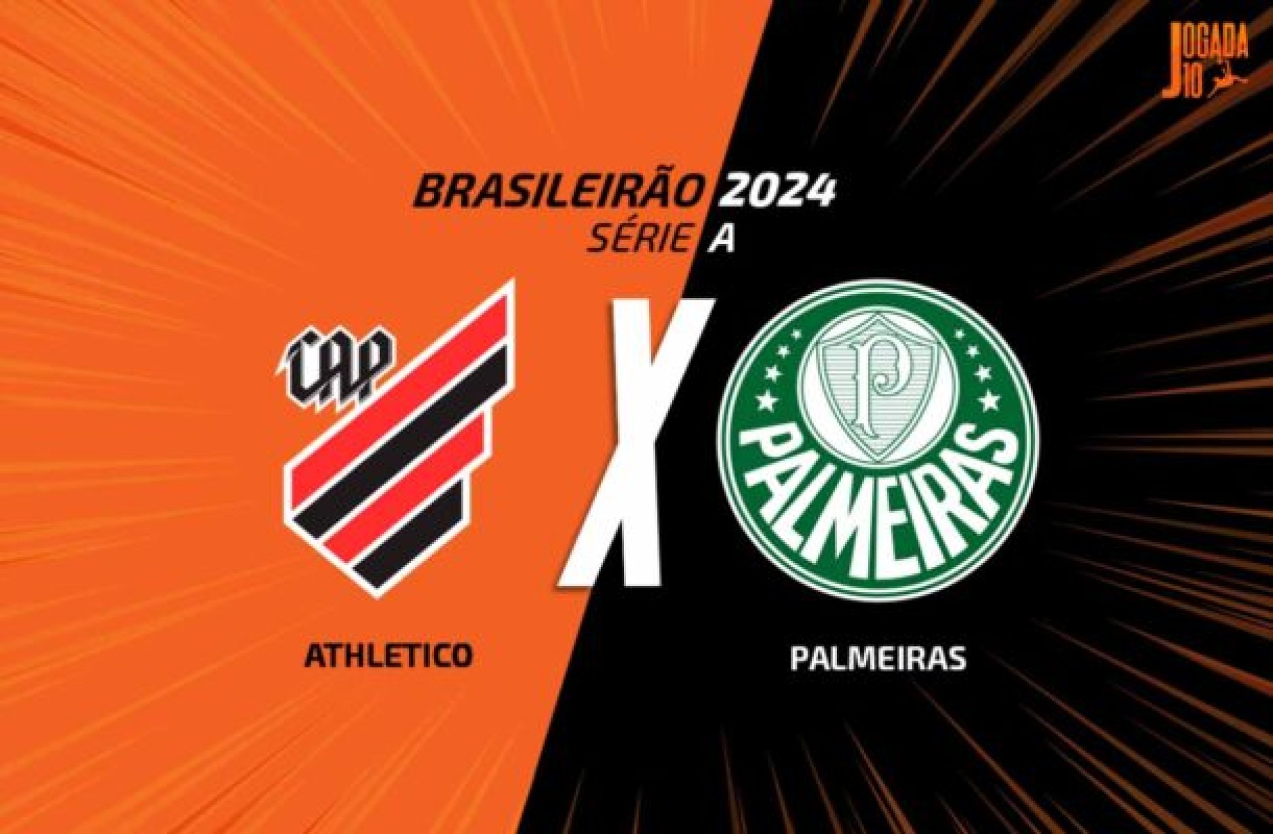 Athletico recebe o Palmeiras na Ligga Arena neste domingo (1), pelo Brasileirão -  (crédito: Arte: Jogada 10)