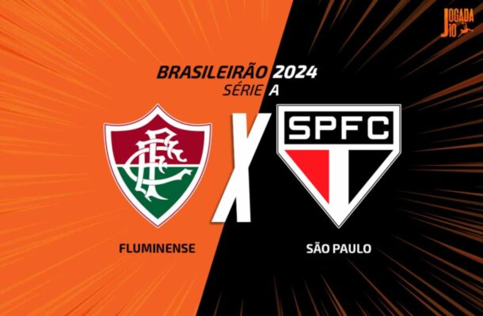 Fluminense e São Paulo se enfrentam pela 25ª rodada do Campeonato Brasileiro  -  (crédito: - Foto: Arte/Jogada10)