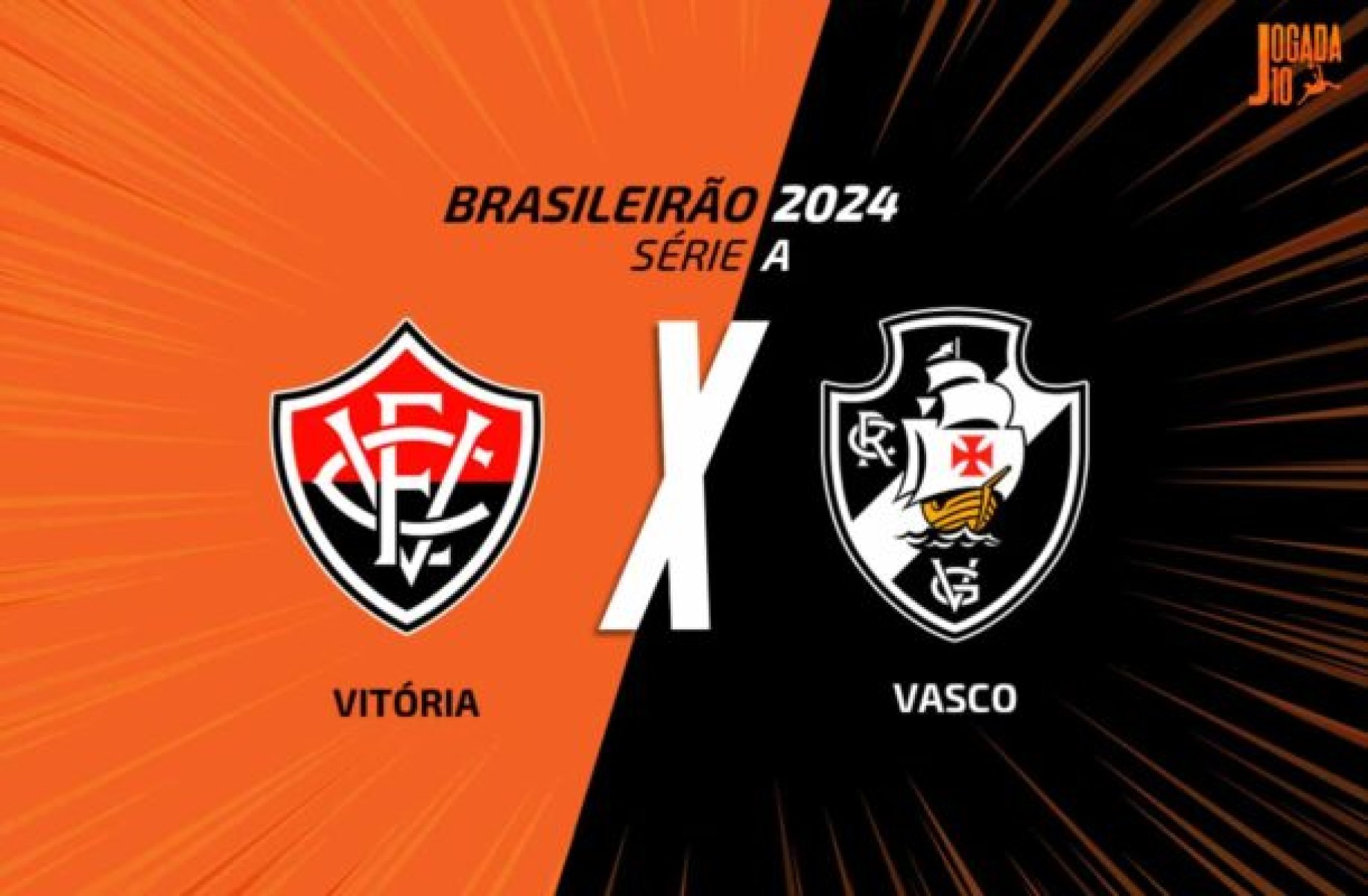 Vitória e Vasco medem forças, no Barradão, pelo Campeonato Brasileiro  -  (crédito: - Foto: Arte/Jogada10)