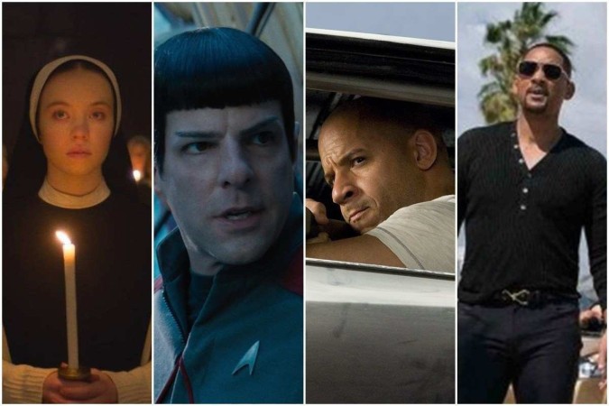 Imaculada; Star Trek; Velozes e furiosos; Bad boys: até o fim -  (crédito: Divulgação/Diamond Films/Netflix/Columbia Pictures)