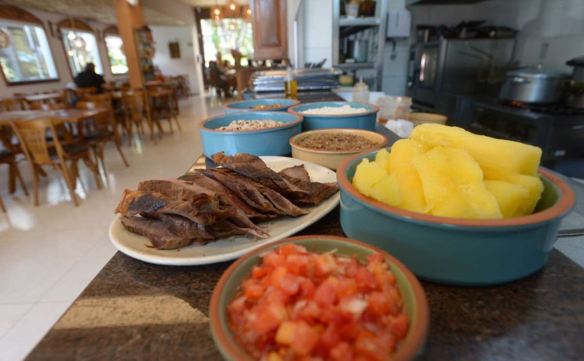 O restaurante Olinda possui duas unidades, uma em Taguatinga e a outra na Asa Sul