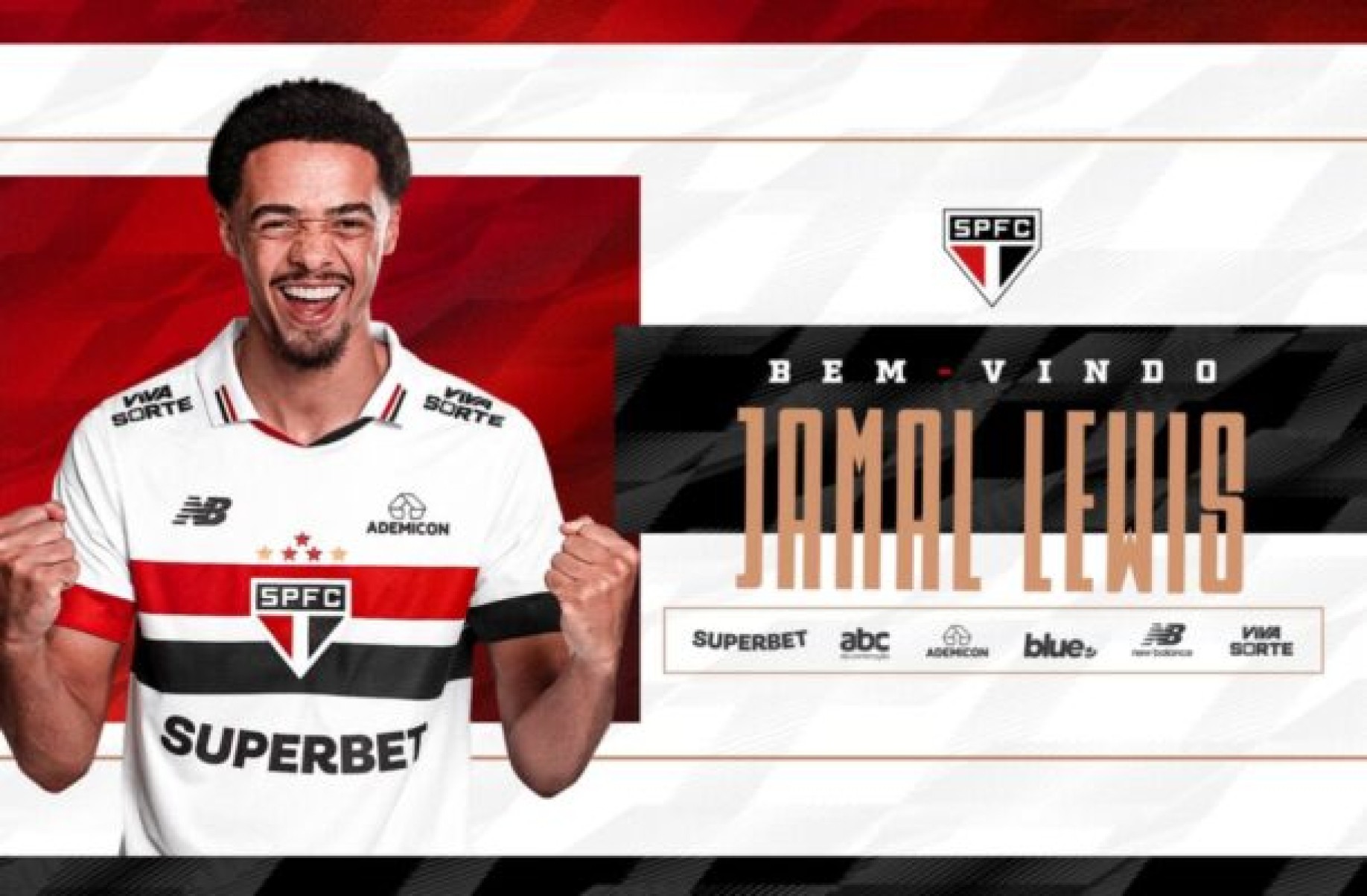 São Paulo oficializa a contratação de Jamal Lewis