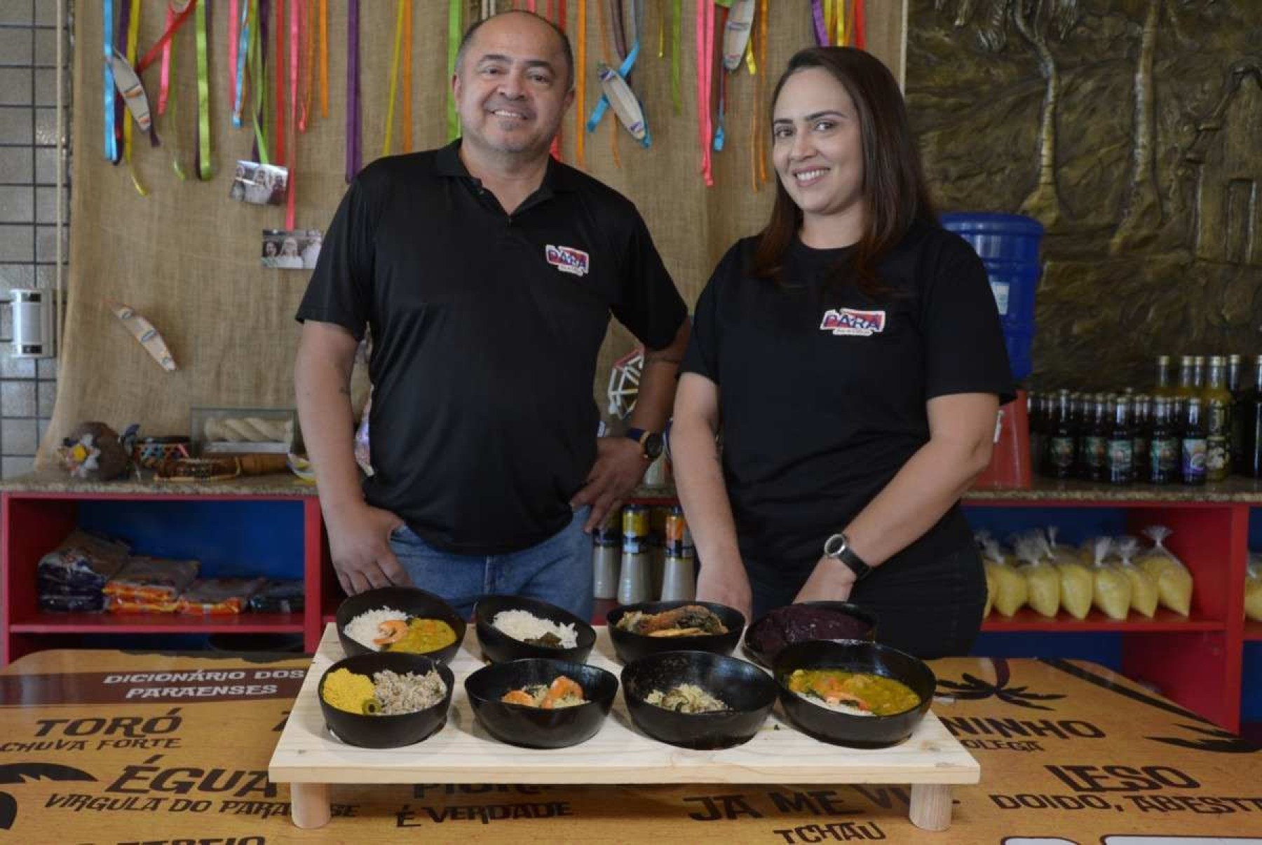 O casal Wady e Amélia levam a culinária nortista com muito amor 