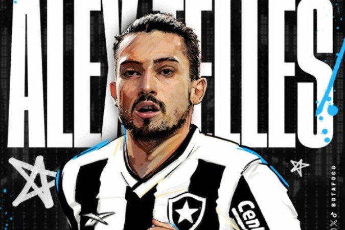 Alex Telles é o novo lateral-esquerdo do Botafogo  -  (crédito: Foto: Divulgação/Botafogo)