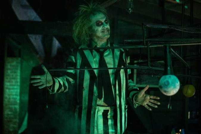 Os Fantasmas 
Ainda se Divertem: Beetlejuice Beetlejuice estreiou ontem 
nos cinemas  -  (crédito: Warnee Bros./Divulgação)