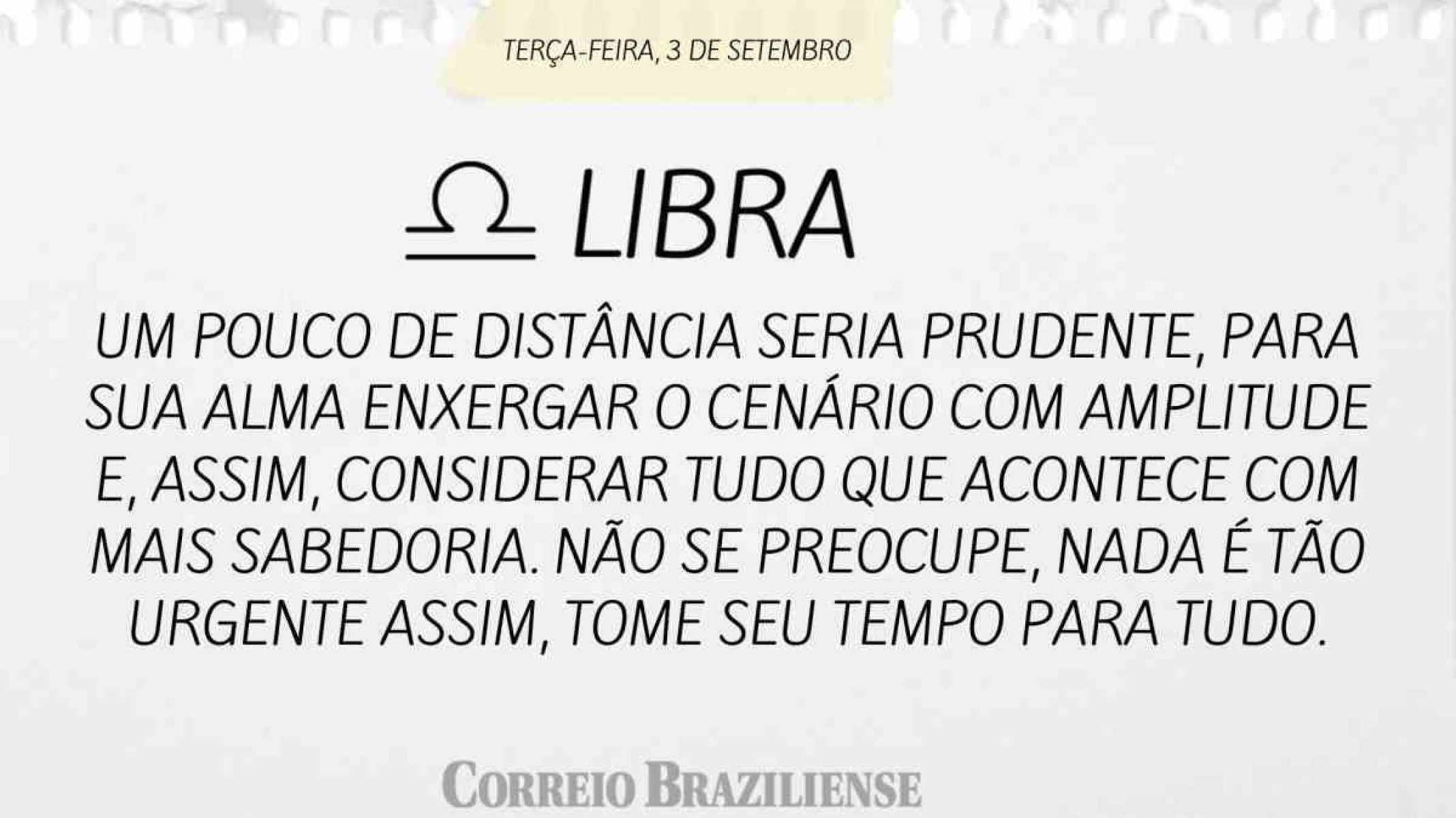 LIBRA | 3 DE SETEMBRO