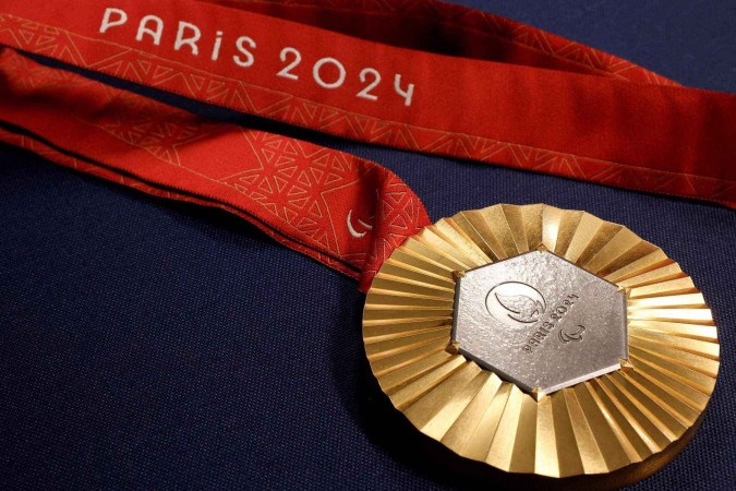 Gabrielzinho inaugurou o quadro de medalhas do Brasil ao conquistar a primeira medalha de ouro do país nos Jogos Paralímpicos de Paris -  (crédito: Alexandre Schneider / CPB)