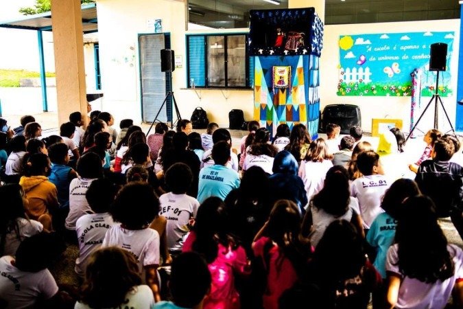Projeto ‘Mamulengo Vai à Escola’ visita escolas no DF
 -  (crédito: Reprodução/Davi mello)