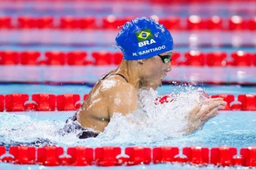 A prata conquistada por Carol foi a quinta medalha dela em terras parisienses. A pernambucana se despediu das Paralimpíadas com, no total, três de ouro e duas de prata  -  (crédito: Alexandre Schneider/CPB)