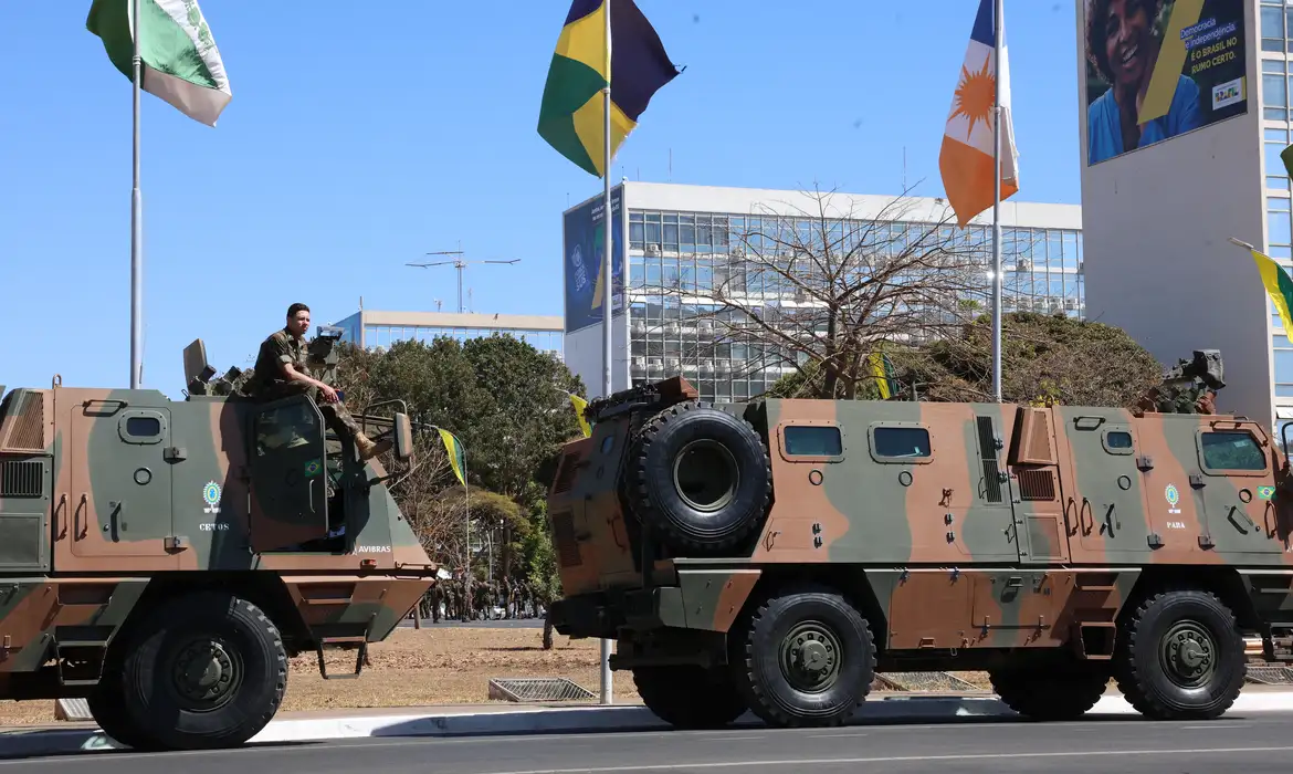 Forças federais atuam na segurança de desfiles de 7 de setembro -  (crédito: EBC)