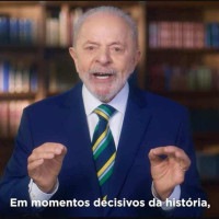 Lula fala sobre democracia e liberdade em pronunciamento em rede nacional em celebração aos 202 anos da Independência do Brasil -  (crédito: Divulgação/Governo Federal)