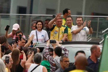  Presidente Bolsonaro ( PL ) participou de carreata em Juiz de Fora no dia que completou seis anos da facada sofrida por ele na cidade -  (crédito:  Reprodução/Instagram)