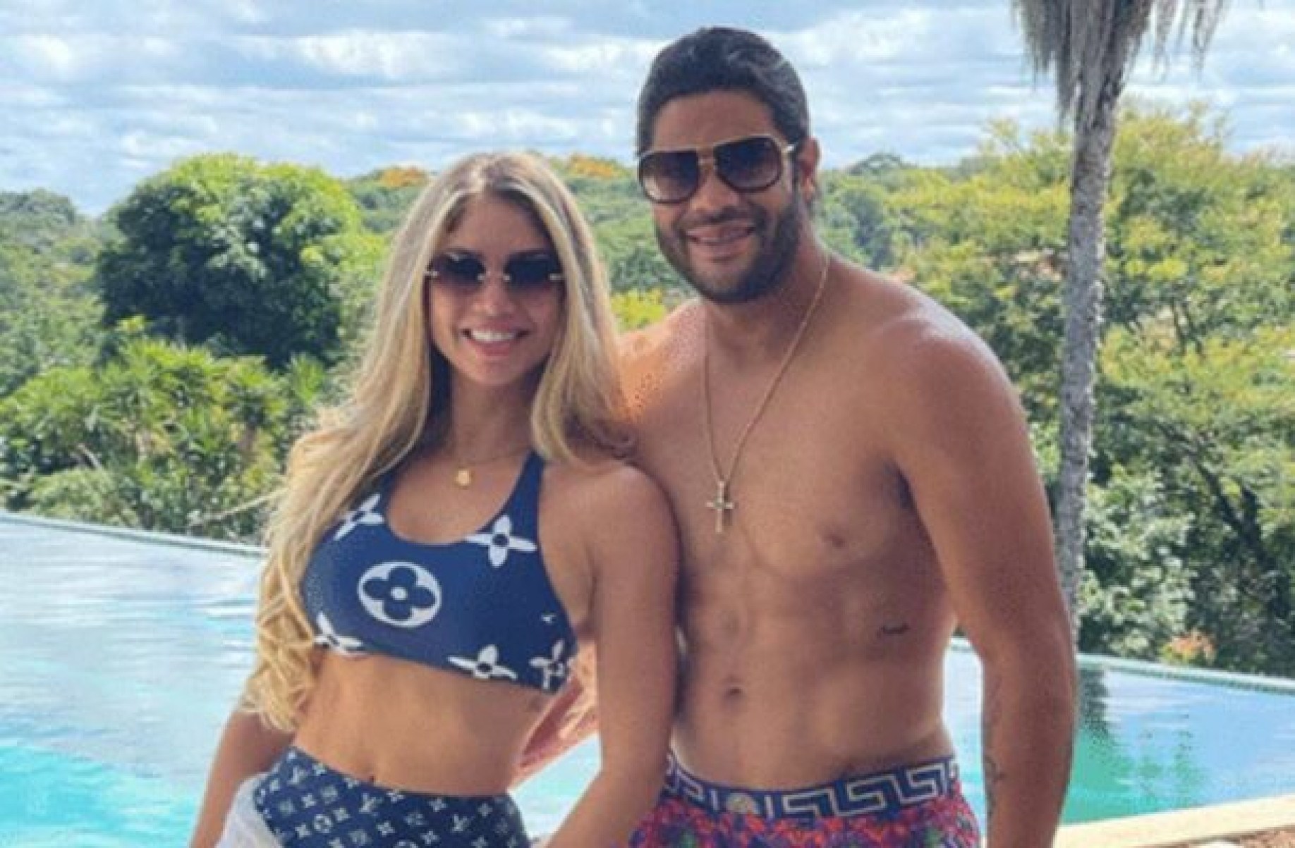 Hulk se declara à esposa nas redes sociais  -  (crédito: Foto: Reprodução / Instagram)