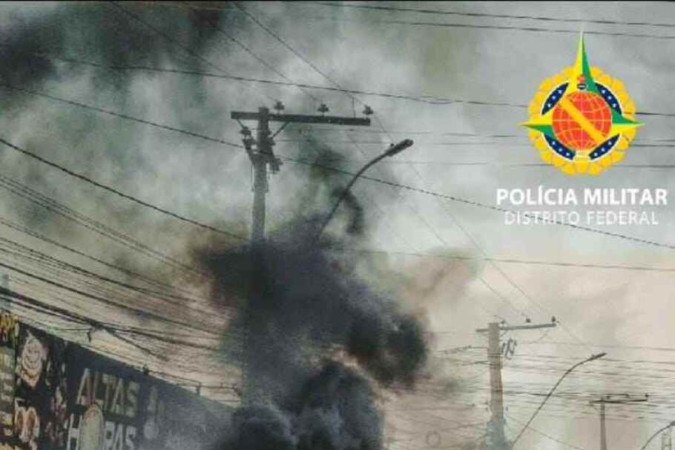 Duas tentativas de homicídio e um carro incendiado assusta Samambaia 
 -  (crédito: PMDF)