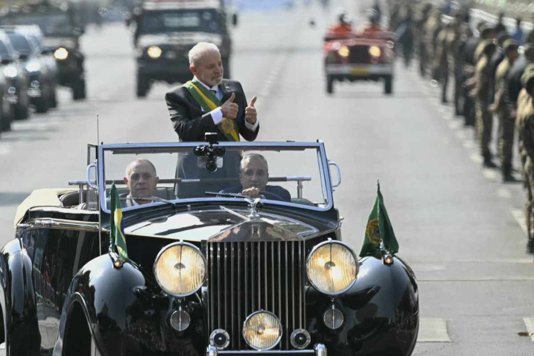 Lula no desfile do 7 de Setembro, em Brasília