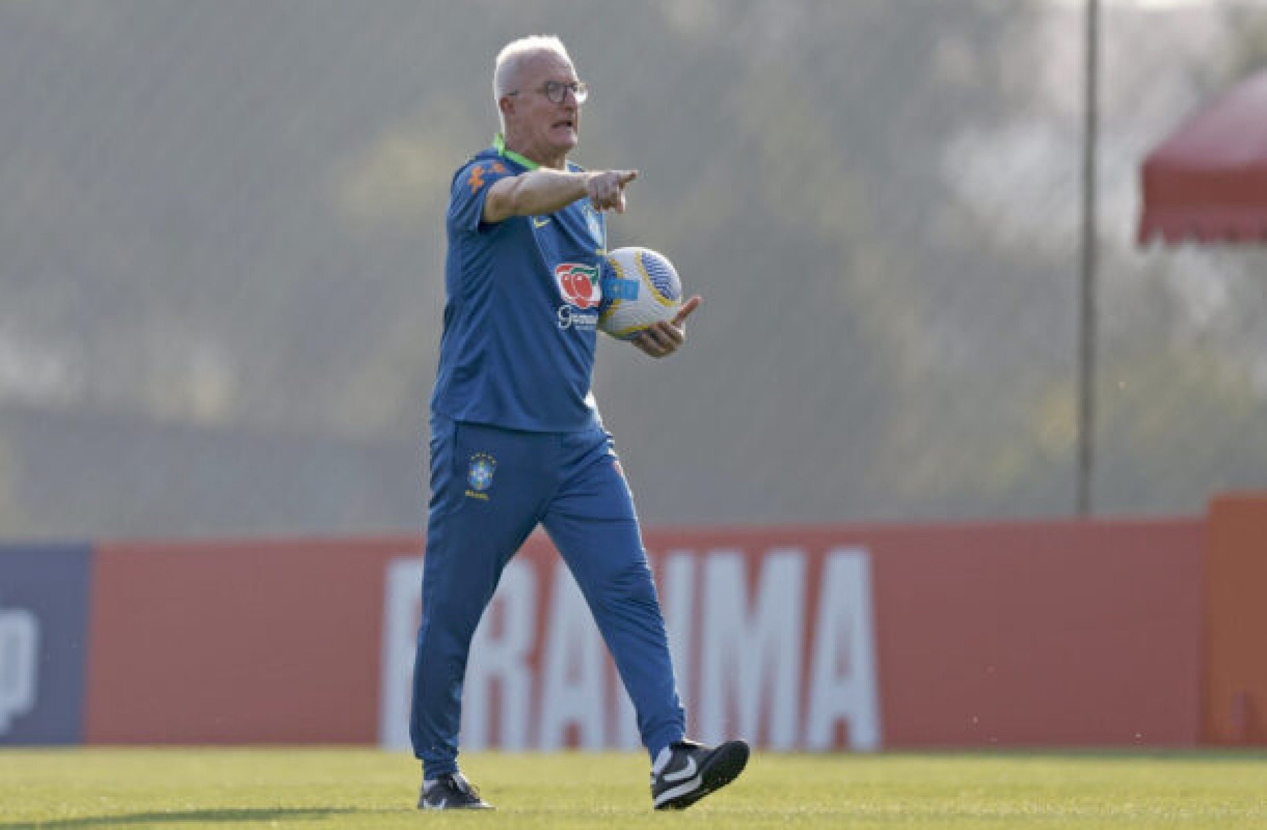 Vini Júnior foi um dos desfalques da equipe no treino desta quinta -  (crédito: Foto: Rafael Ribeiro/CBF)