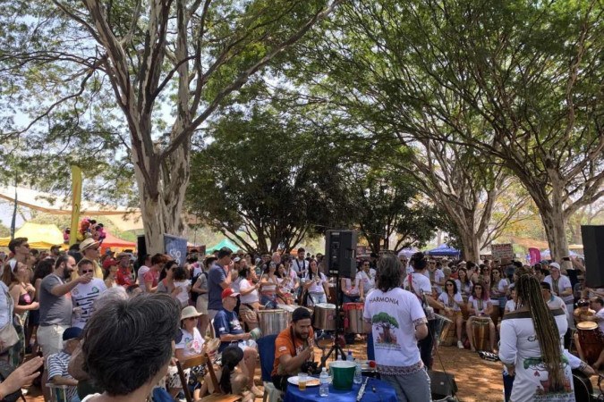 Brasilienses protestaram contra restrições no Eixão do Lazer -  (crédito: Isabela Berrogain/CB/D.A Press)