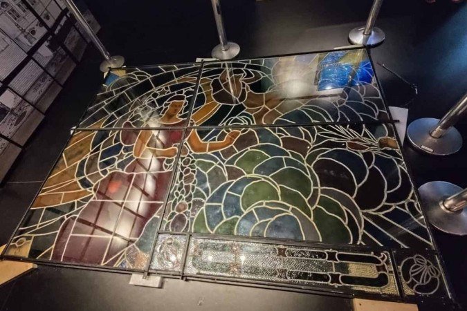 Vitral do antigo Palácio Monroe é uma das atrações da exposições