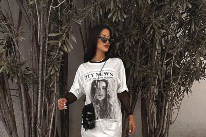 Looks oversized com blusões como única peça 
e uma manga longa por baixo, estão super em alta 