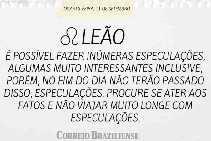 LEÃO | 11 DE SETEMBRO DE 2024