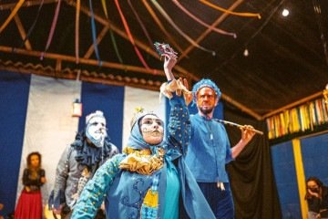 Espetáculo da quarta roda O amor é um rio sem margem, de Seu Estrelo e o fuá de terreiro