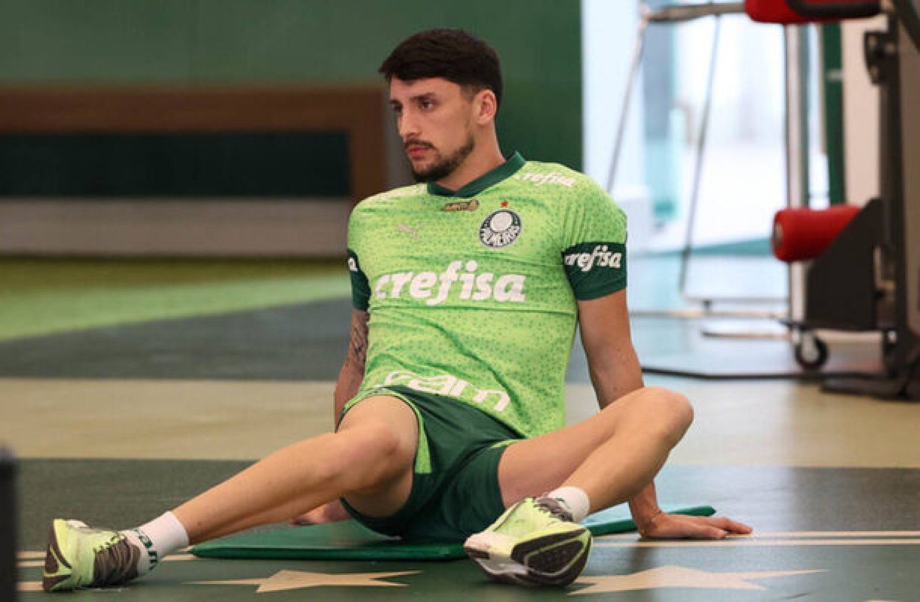 Piquerez segue em processo de recuperação após passar por cirurgia  -  (crédito: Foto: Cesar Greco/Palmeiras/by Canon)