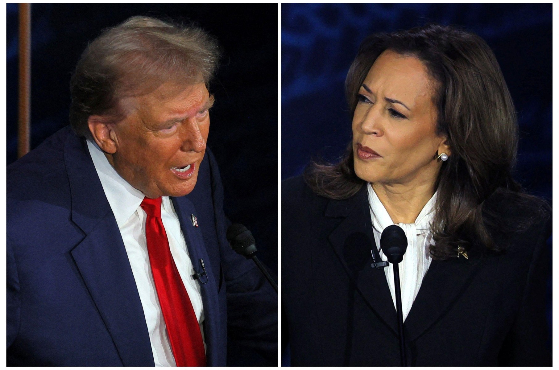 Trump respondeu a provocações e ironias feitas por Harris no debate -  (crédito: Getty Images)