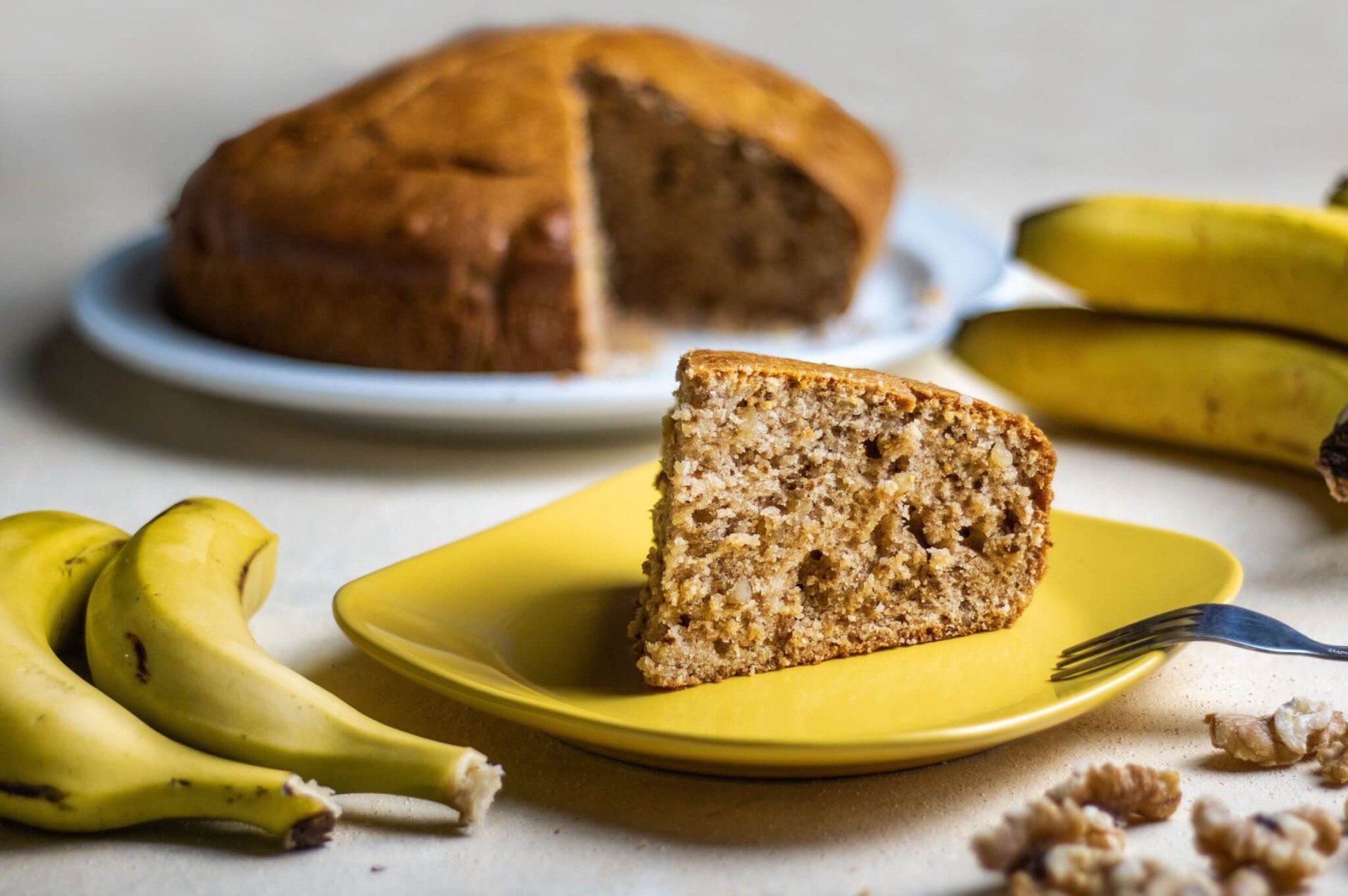 Bolo de casca de banana (Imagem: Xavi Montero | Shutterstock) -  (crédito: EdiCase)